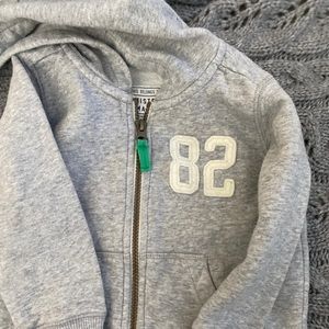 2T Gray Zip up hoodie